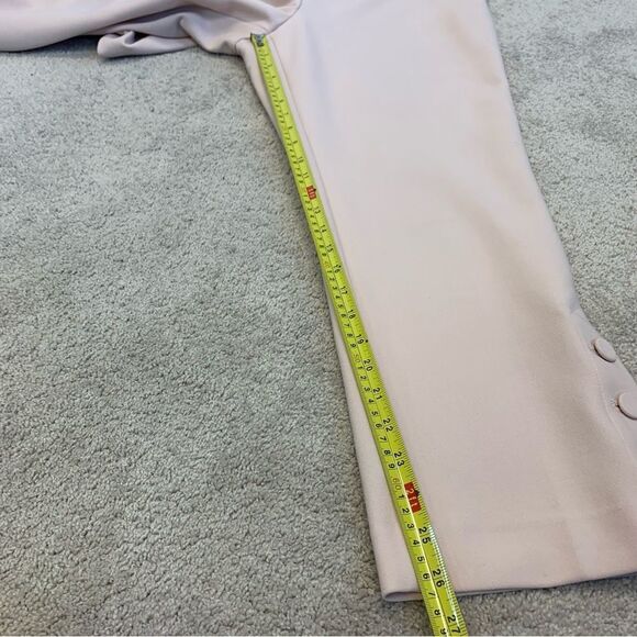 Ann Taylor blush pink mid rise button ankle pants Sz 10 - Picture 11 of 12